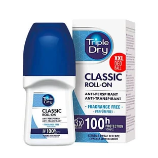 Fragrance-Free Antiperspirant Roll-On, 50 ml, Triple Dry
