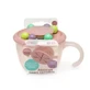 Abacus Food Container, Pink, 1 piece, Melii