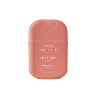 Spray bucal sin alcohol para un aliento fresco, «Life's a Beach», té chai y menta, 20 ml, Haan