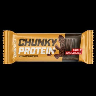 Barre protéinée aux morceaux, triple chocolat, 50 g, BioTechUSA