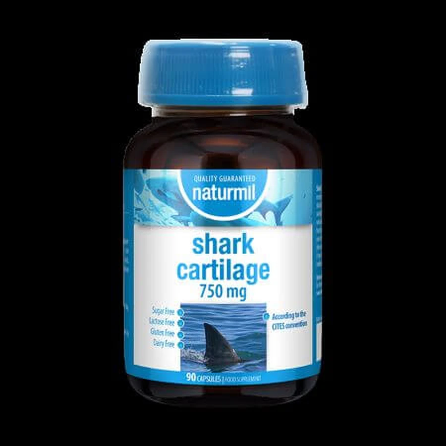 Cartílago de tiburón, 750 mg, 90 cápsulas, Dietmed