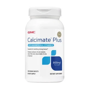 Calcimate Plus Calcium 800 mg met magnesium en vitamine D-3, 120 capsules, GNC