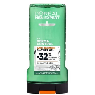 Men Expert Anti-Blemish Shower Gel, Derma Control, 300 ml, L'Oréal Paris