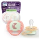 Lot de tétines Avent Ultra Soft phosphorescentes, 0 à 6 mois, SCF094/02, lot de 2, Philips