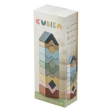 Jouet en bois, jeu de construction de tours, à partir de 18 mois, 12 pièces, Cubika