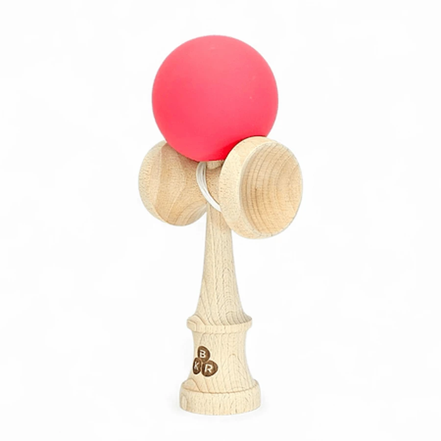Kendama aus Vollgummi, rot, KBR Kendama