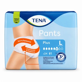 Pants Plus Incontinence Underwear, L, 24-pack, Tena