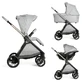 Bellagio 3-in-1 Stroller, Lunar Rock, 0 months+, Chicco