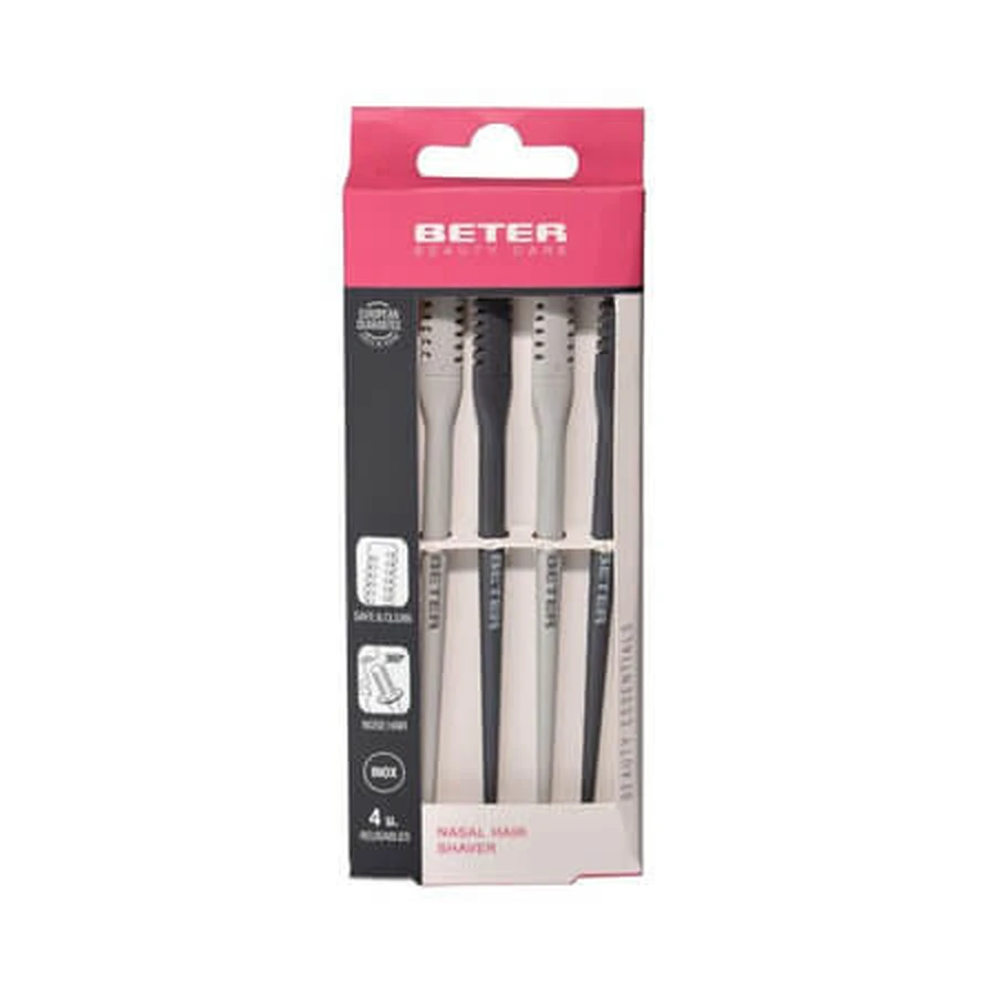 Reusable Nose Razor, 4-Pack, Beter