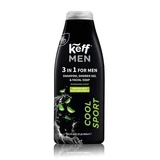 Cool Sport 3-in-1 douchegel, shampoo en gezichtsreiniger, 500 ml, Keff Men