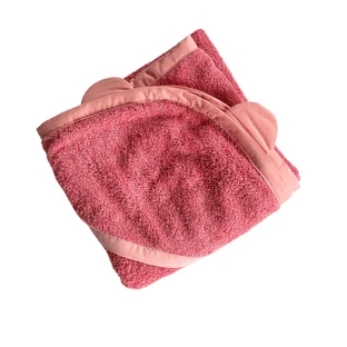 Serviette de bain à capuche, 100 x 100 cm, rose antique, Twindeco