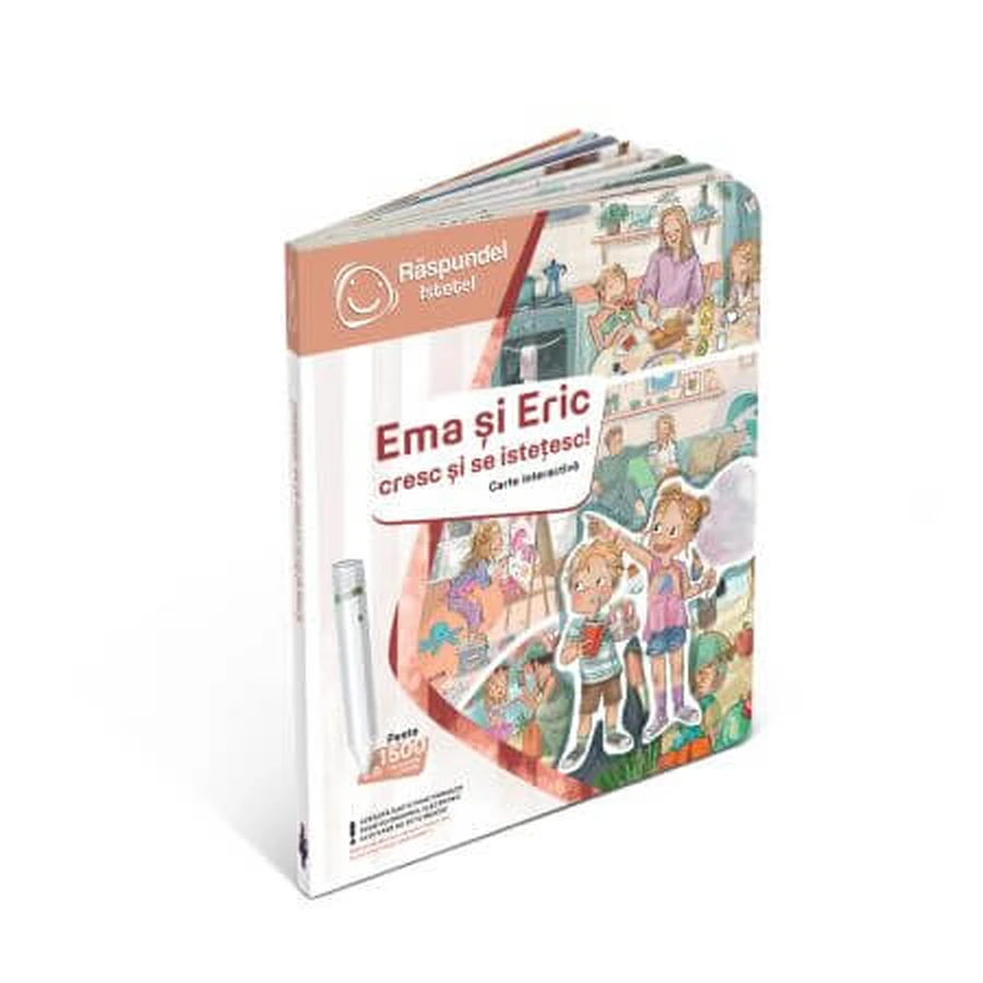 Livre interactif, « Ema et Eric grandissent et deviennent plus intelligents », à partir de 3 ans, Raspundel Istetel