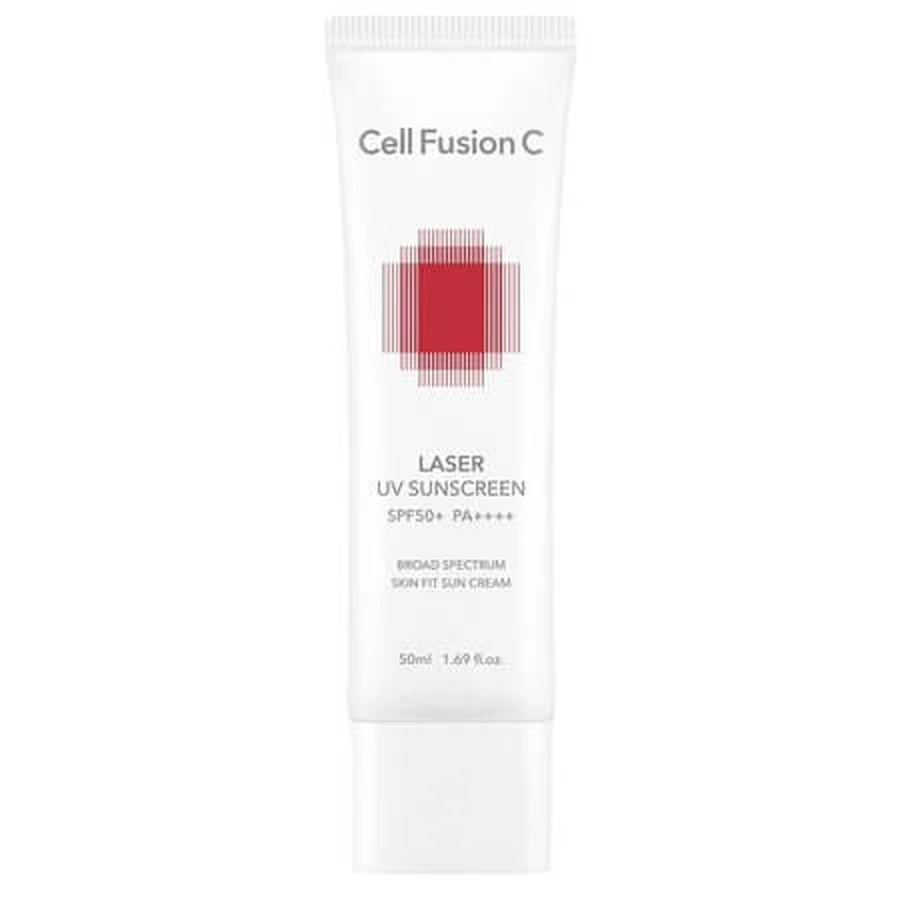 Crema solare ibrida Laser UV, SPF 50+ PA++++, 50 ml, Cell Fusion C
