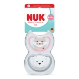 Set de chupetes Perfect Match Air, ardilla/oso, 6-18 meses, paquete de 2, Nuk
