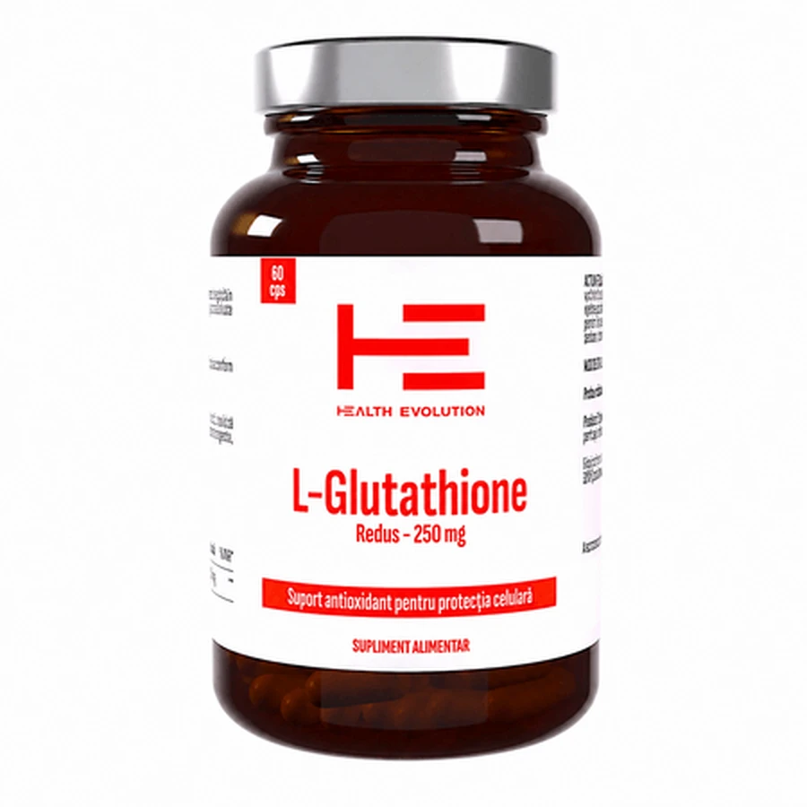 Reduced L-Glutathione, 250 mg, 60 capsules, Health Evolution