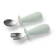 Juego de cuchara y tenedor, verde, a partir de 12 meses, Babyono