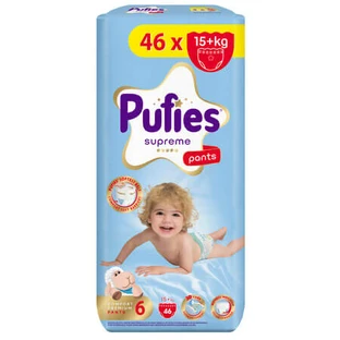 Supreme Pull-Ups, talla 6, a partir de 15 kg, paquete de 46 unidades, Pufies