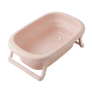 Bañera plegable con tapón, agua de rosas, Tega Baby
