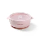 Silicone Bowl with Suction Cup and Lid, Pink, 6 months+, Babyono
