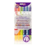 Rotuladores de doble punta que cambian de color, 10 colores, paquete de 6, Strigo