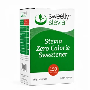 Edulcorante Sweetly Stevia, 150 sobres, Sly Nutritia