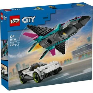 Avion à réaction contre voiture, à partir de 6 ans, 60489, Lego City