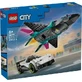 Avion à réaction contre voiture, à partir de 6 ans, 60489, Lego City