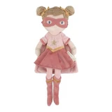 Rosa Superheld-stofpop, 35 cm, vanaf 12 maanden, Little Dutch