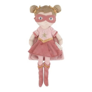 Rosa Superhelden-Stoffpuppe, 35 cm, ab 12 Monaten, Little Dutch