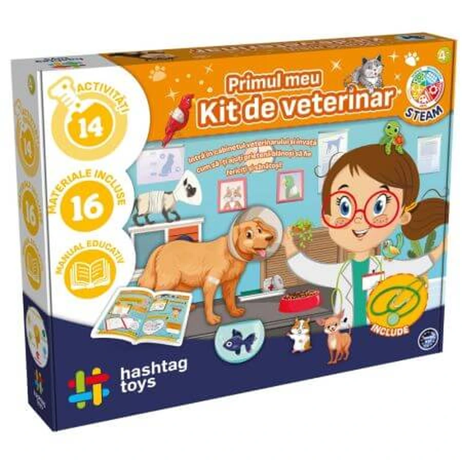 My First Veterinarian Kit, Ages 4+, Hashtag Toys