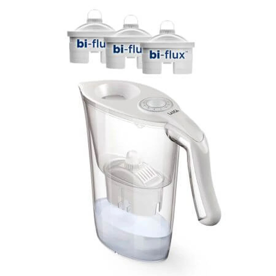 Carafe filtrante Norma, 2,3 litres + 3 cartouches filtrantes, Laica