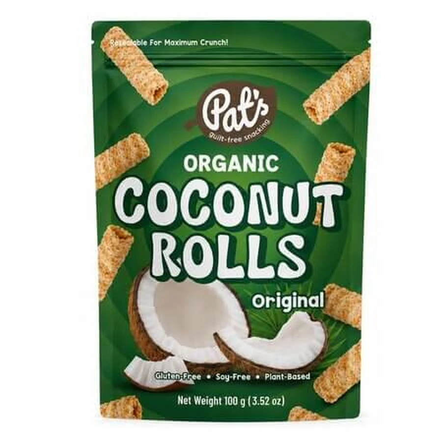 Biologische broodjes, kokos, 100 g, Pat's