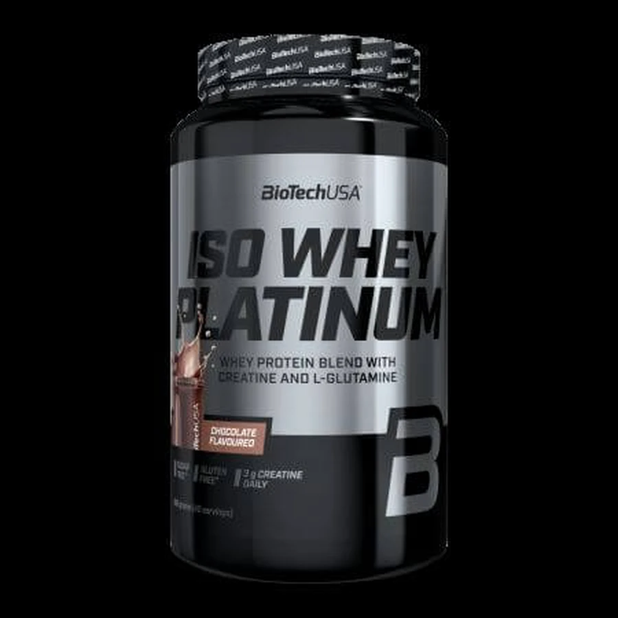 Proteína en polvo Iso Whey Platinum, chocolate, 908 g, BioTechUSA