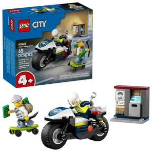 Polizeiverfolgungsjagd mit Motorrädern, ab 4 Jahren, 60455, 65 Teile, Lego City