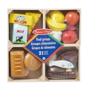 Spielset aus Holz, Lebensmittel, ab 2 Jahren, 21-teilig, Melissa & Doug