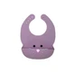 Babero de silicona, rosa, con gatito, Melii