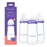 NaturalWave Fast-Flow-flessenset met speen, vanaf 6 maanden, 3 x 330 ml, Lansinoh