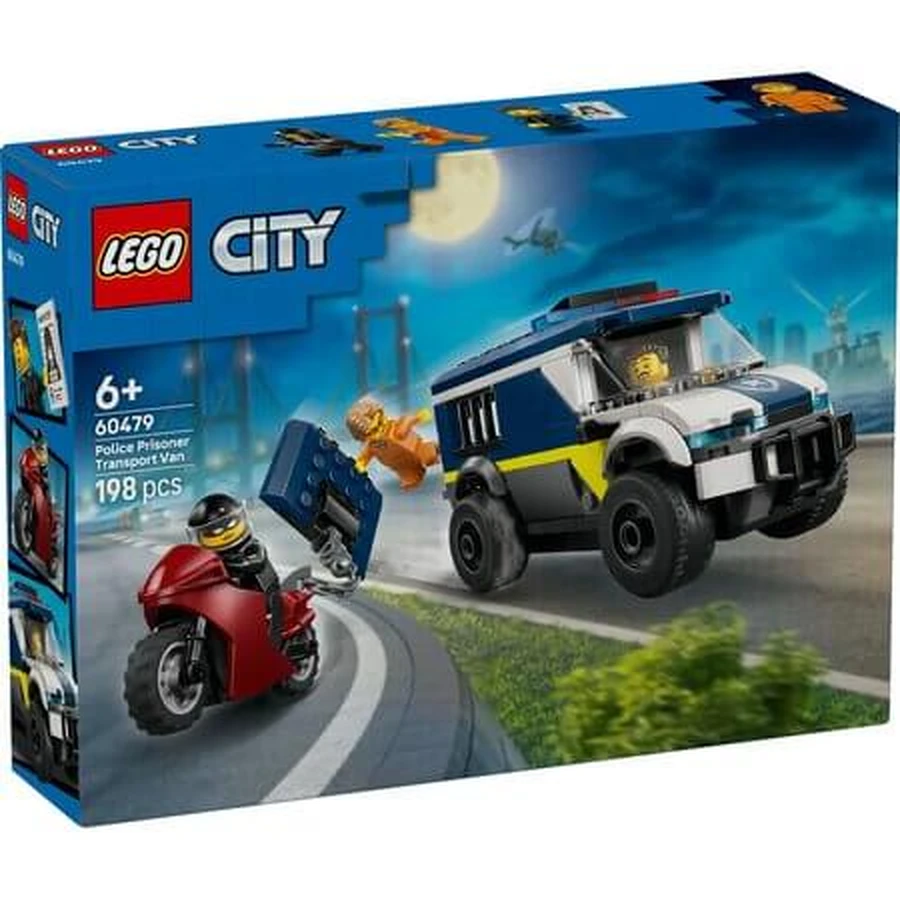 Furgoneta policial para transportes de detenidos, a partir de 6 años, 60479, Lego City