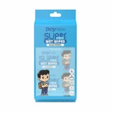 Vochtige doekjes, Super Mini Blue, 8 verpakkingen à 8 doekjes, Doyfresh
