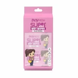 Vochtige doekjes, Super Mini Roze, 8 verpakkingen à 8 stuks, Doyfresh