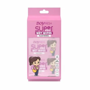 Toallitas húmedas, Super Mini Rosa, 8 paquetes de 8 unidades cada uno, Doyfresh