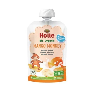 Purée de mangue bio au yaourt, Mango Monkey, à partir de 8 mois, 100 g, Holle