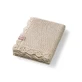 Bamboo-Knit Blanket, 75 x 100 cm, Cream, Babyono