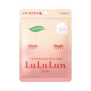 Masque visage à la pêche de Yamanashi, 7 pièces, LuLuLun