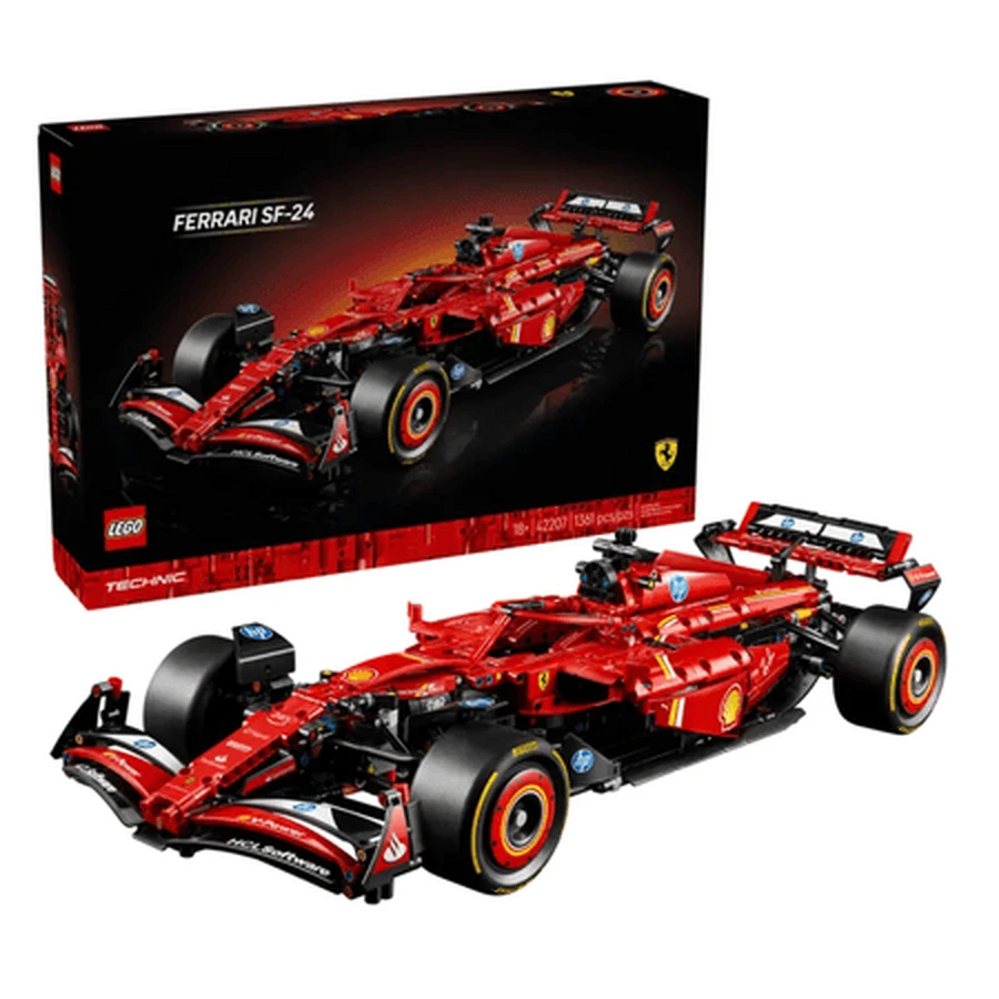 Coche de Fórmula 1 Ferrari SF-24 de Lego Technic, a partir de 18 años, 42207, Lego