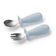 Spoon and Fork Set, Blue, 12 months+, Babyono