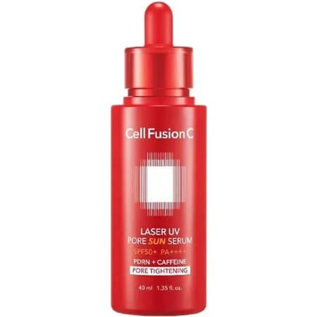 Photos - Cream / Lotion Laser UV Pore Sun Sunscreen Serum for Smoothing and Minimizing Pores, SPF 50+ PA++++, 40 ml, Cell Fusion C