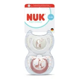 First Choice Schnuller-Set, Pinguin/Giraffe, 0–6 Monate, 2er-Pack, Nuk