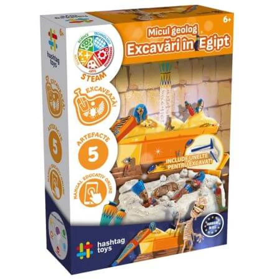 "Little Geologist" Set, Excavations in Egypt, Ages 6+, Hashtag Toys