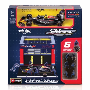 F1 Pit Pass-verzamelmodel, schaal 1:43, Max Verstappen, vanaf 3 jaar, Bburago
